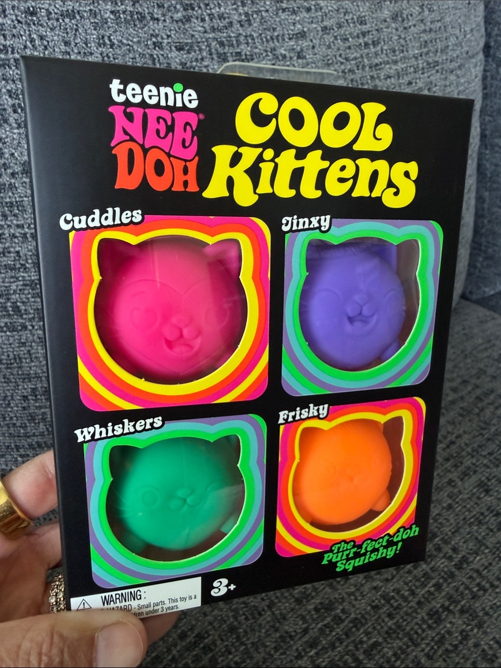 BNIB Teenie NeeDoh Cool Kittens, 4-Pack